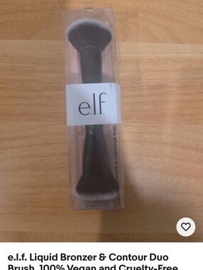e.l.f. Liquid Bronzer & Contour Duo Brush – Black